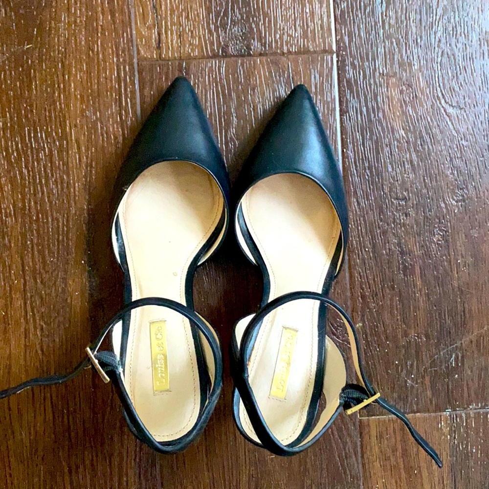 Louise et cie point toe black pump